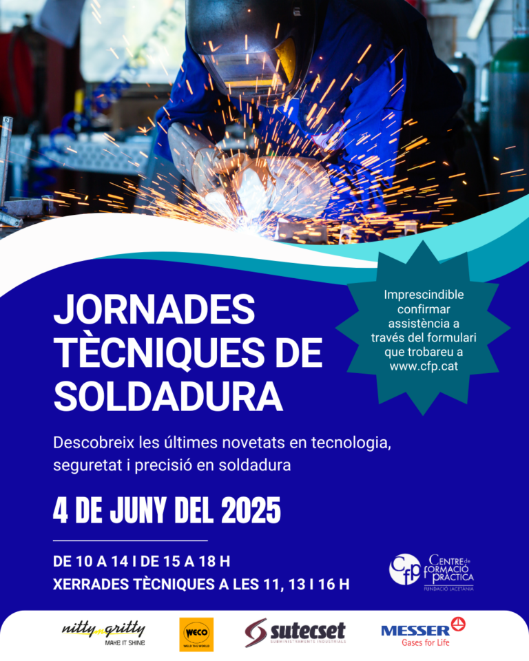 Més informació sobre l'article JORNADES TÈCNIQUES DE SOLDADURA